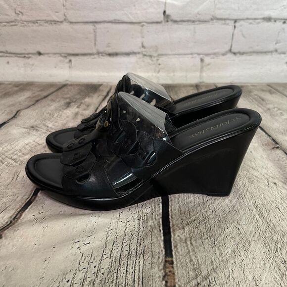 St. John's Bay Black Wedges, Size 8, NWT - Picture 4 of 7